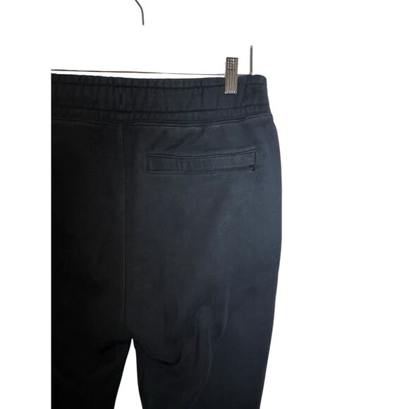 NIKE BIG SWOOSH JOGGER Sweatpants men's size small black and white large logo - Picture 4 of 8